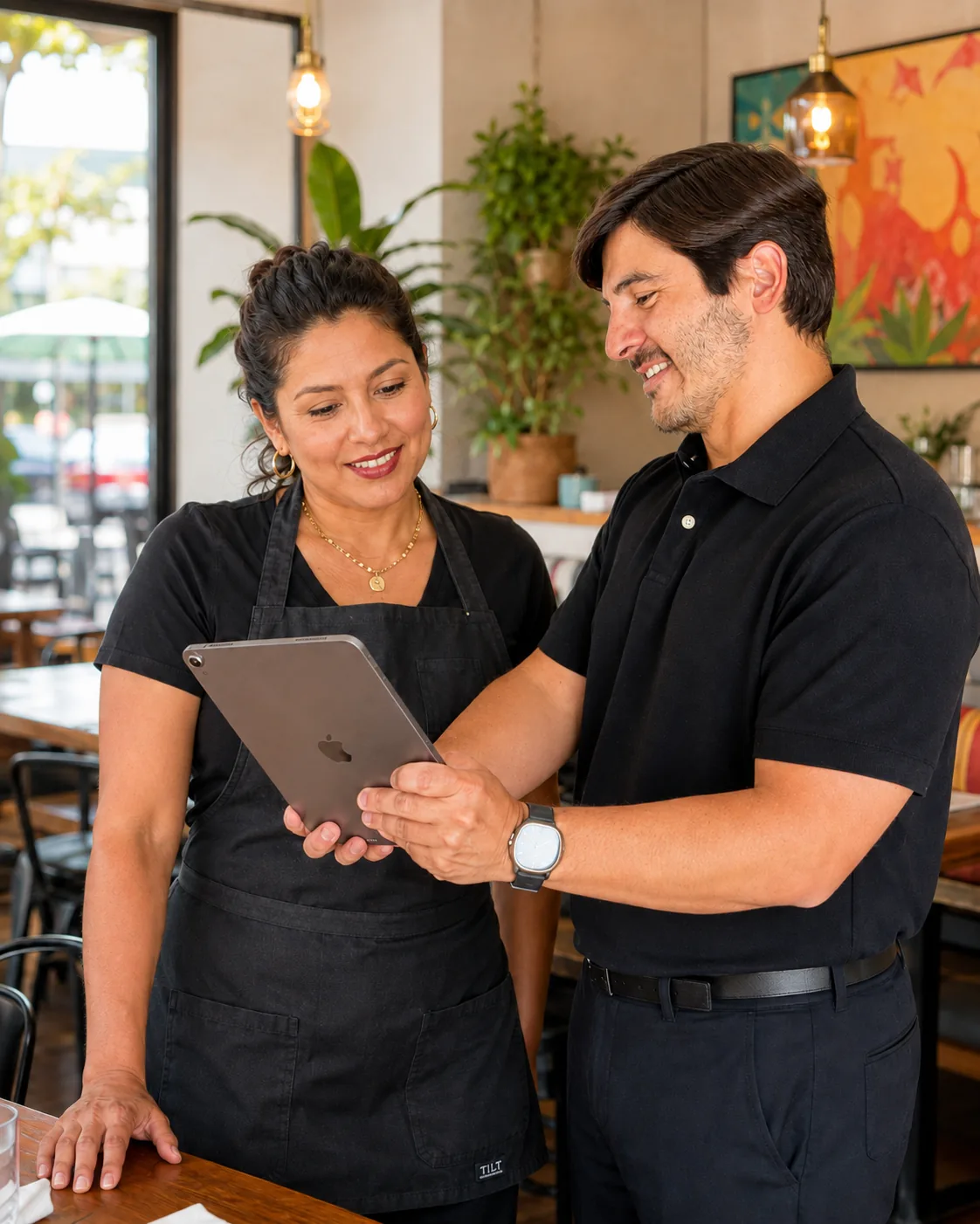 Happy local business owner serving bilingual customers in the San Fernando Valley